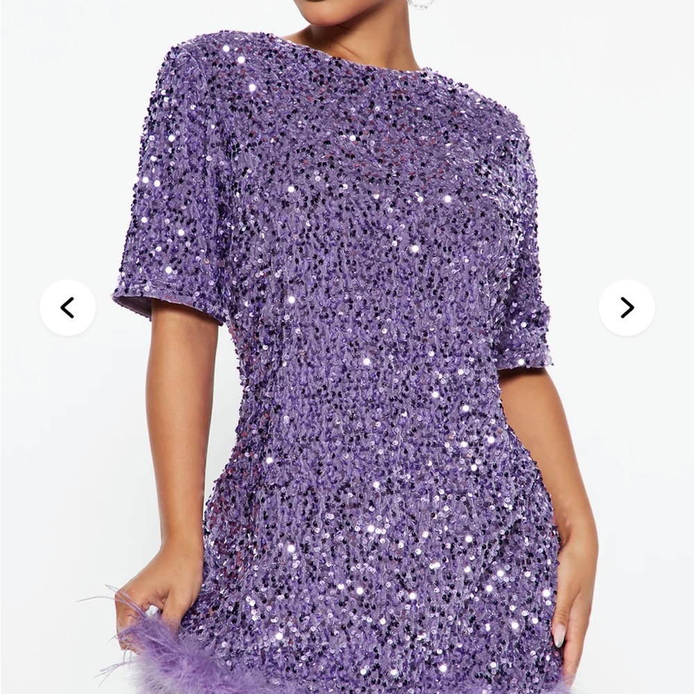 Purple Sequin Dress
